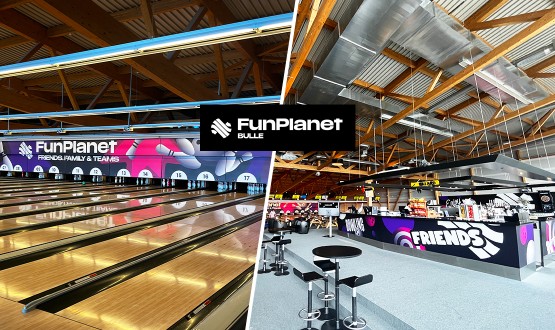 2 parties de bowling au FunPlanet de Bulle pour 1 à 4 personnes