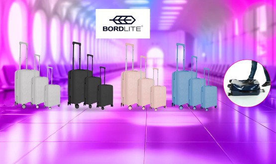 Set de 3 valises 2.0 (flexibles - légères - solide) BORDLITE