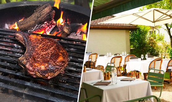 Menu Côte de boeuf suisse avec entrée et dessert dès 2 personnes