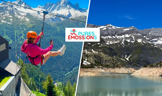 Traversée de 450m avec la Tyrolienne Emossionnelle pour enfant ou adulte