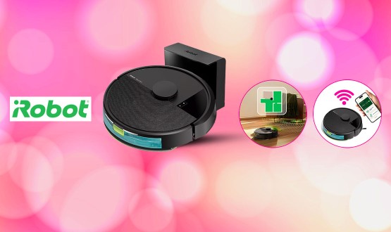 Aspirateur robot connecté 2en1 (aspirateur et laveur) IROBOT
