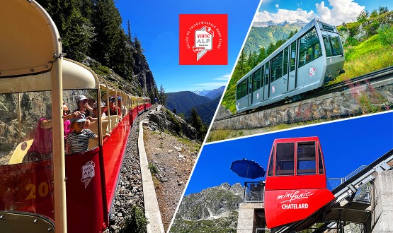 Voyage aller-retour aux 3 installations de VerticAlp Emosson pour adulte ou enfant