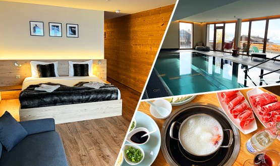 Séjour en chambre Supérieure avec Petit-déjeuner, Accès illimité au Spa et Fondue chinoise avec entrée et dessert pour 2 personnes