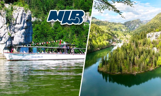 Croisière sur le Lac des Brenets avec escale de 60 minutes à la découverte de la cascade du Saut du Doubs