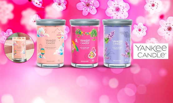 Set de 3 bougies larges (567g) Yankee Candle (Lila - Jasmin - Violette)