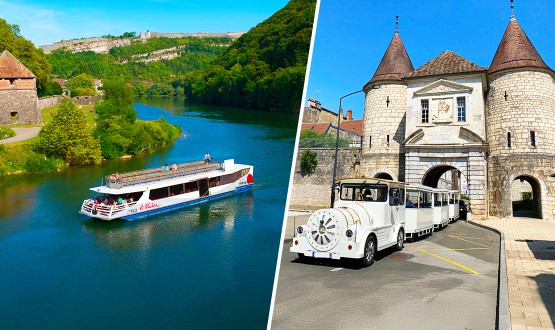 Croisière Promenade et Visite en Petit Train à la découverte de Besançon 