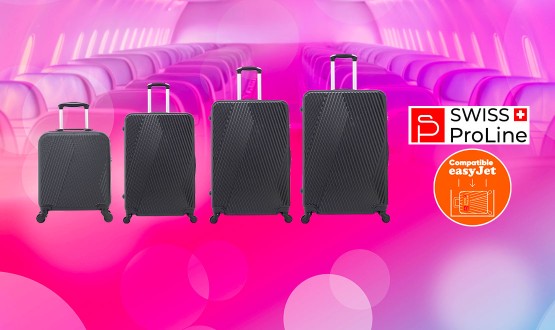 Set de 4 valises dont une compatible EasyJet (45cm) Swiss ProLine