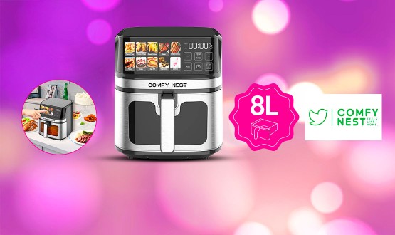 Friteuse à air chaud Air Fryer 8L (sans huile) COMFY NEST