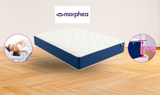 Matelas avec mousse à mémoire de forme - épaisseur 25cm - MORPHEA (Elu produit de l'année)