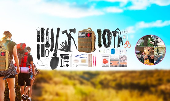 Kit d'urgence complet de 200 pièces pour toute situation d'urgence