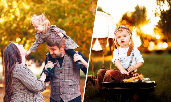 Shooting Photo Professionnel en extérieur avec photos retouchées en HD (bébés, familles, parents-enfants ou amis)