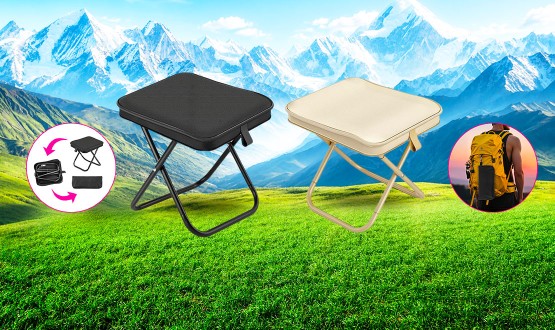Chaise portable 2en1 pratique et pliante