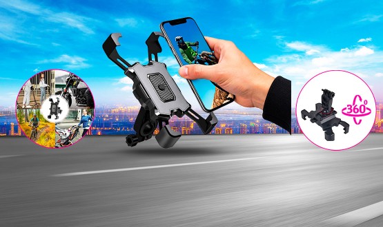 Support smartphone pratique pour vélos, motos, trottinettes MONSIEUR TRIPORTEUR