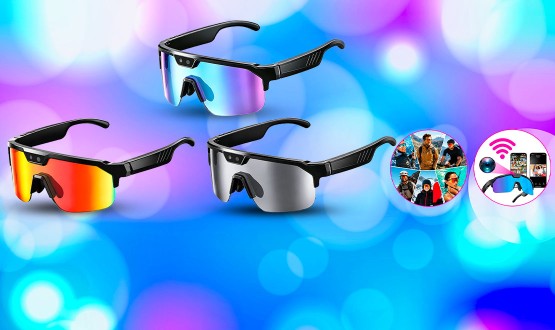 Lunettes connectées intelligentes multifonctions avec caméra intégrée