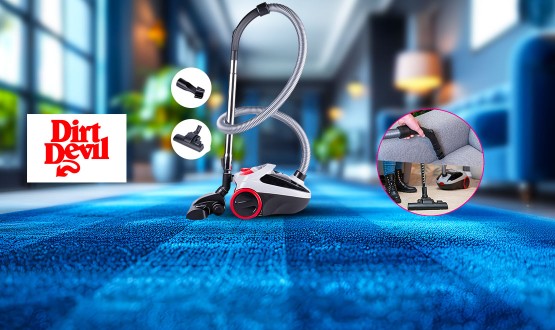 Aspirateur sans sac 800W (2 brosses incluses) DIRT DEVIL