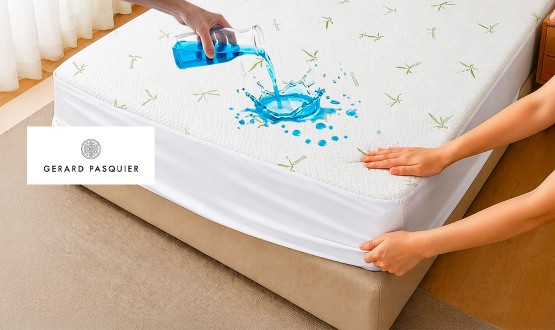 Protège matelas imperméable avec mousse en bambou GERARD PASQUIER