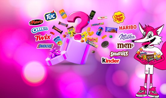 Boite Surprises 100% Gourmandise (HARIBO - KINDER - M&M'S - CHUPA CHUPS - MARS - TWIX - SMARTIES - MILKA - Etc ...)