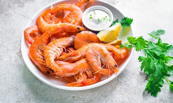 Menu Gambas avec entrée et dessert dès 2 personnes