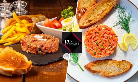 Tartare au choix (boeuf ou saumon) dès 2 personnes