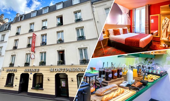 1 Nuitée à l'Hôtel Ariane Montparnasse *** à Paris avec petit déjeuner
