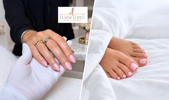 Manucure ou pédicure brésilienne avec Pose de vernis semi-permanent ou Pose de gel ou acrylique avec chablons