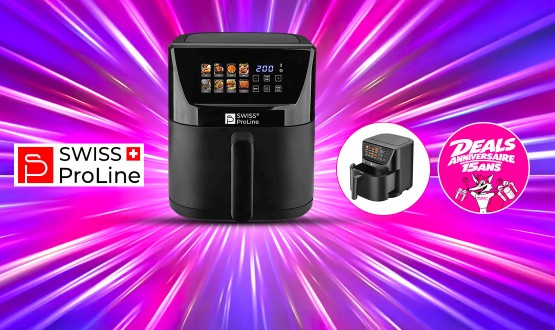 Friteuse à air chaud Air Fryer 5L (sans huile) Swiss ProLine