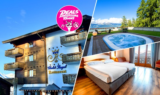 Séjour au Chalet Royal*** à Veysonnaz avec Petit déjeuner et Menu 3 plats et/ou accès Spa (selon formule) pour 2 personnes