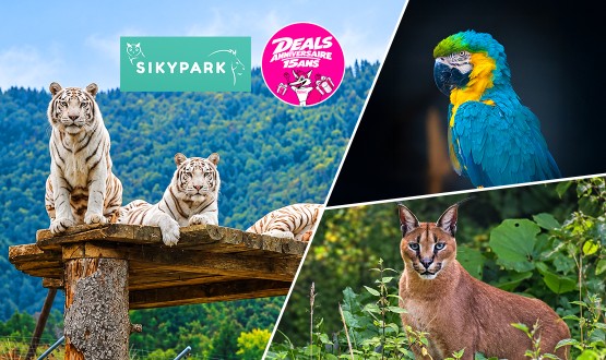 1 Entrée adulte ou enfant au Parc  Animalier SIKYPARK 