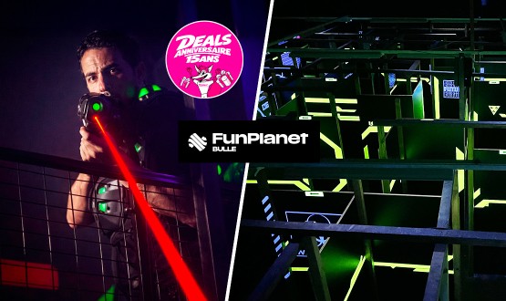 2 parties de Laser Game au FunPlanet de Bulle pour 1 à 4 personnes