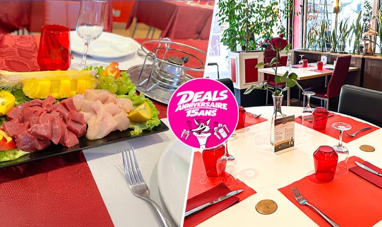 Menu Fondue Chasse avec entrée, dessert et Verre de bienvenue dès 2 personnes