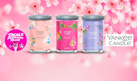 Set de 3 bougies larges (567g) Yankee Candle (Lila - Jasmin - Violette)