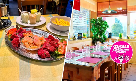 Menu Fondue chinoise avec entrée et dessert dès 2 personnes