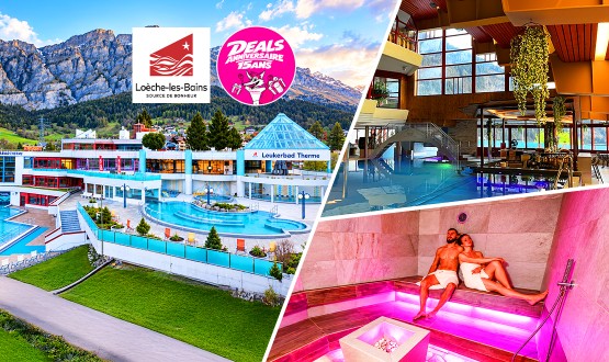 1 entrée journalière aux Bains avec accès au Spa de Loèche-les-Bains (Cocktail offert)