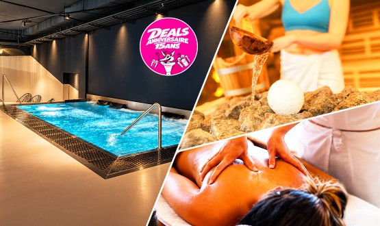 Accès illimité au Spa avec coupe de Prosecco pour 1 ou 2 personnes avec ou sans Massage Duo à URBANSPA