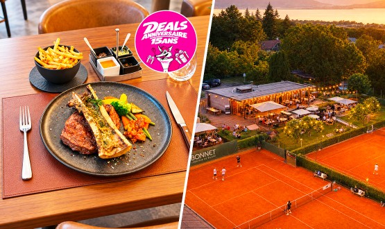 Menu Entrecôte double servie avec l'Os à Moelle avec entrée et dessert dès 2 personnes
