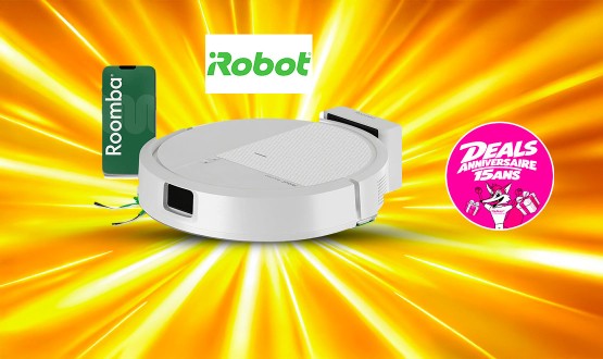 Aspirateur robot connecté 2en1 (aspirateur et laveur) IROBOT