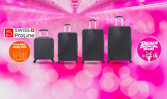 Set de 4 valises dont une compatible EasyJet (45cm) Swiss ProLine