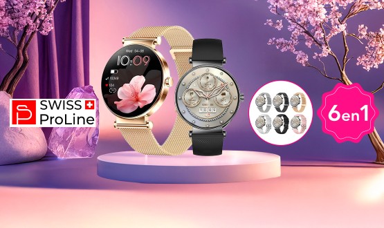 Montre connectée luxe 6en1 Swiss ProLine