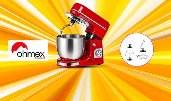 Robot de cuisine multifonctions avec 3 accessoires OHMEX 