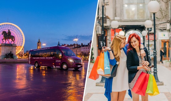 Journée shopping « Spécial Black Friday » à Lyon avec transport en bus pour 2 personnes (28 novembre 2026)