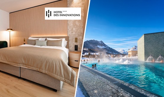 1 Nuitée à l'Hôtel des Innovations**** avec Petit-déjeuner et Entrées aux Bains de la Gruyère pour 2 personnes