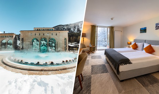 Séjour détente à Loèche-Les-Bains à l'Hôtel de France **** avec accès aux bains et Petit-déjeuner pour 2 personnes