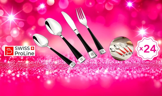 Set de 24 couverts haute qualité Swiss ProLine