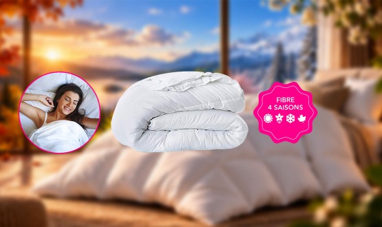 Duvet en fibre 4 saisons hiver-printemps-été-automne-BED REPUBLIC