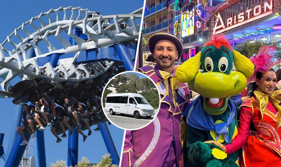 Journée au Parc d'attraction Gardaland en Italie avec voyage en Bus