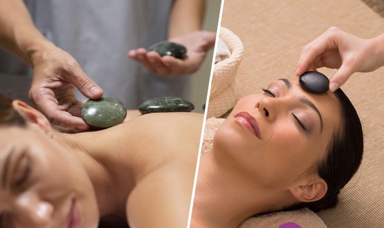 Soin du visage et/ou Massage du dos aux Pierres chaudes