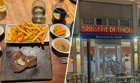 Menu Ardoise de rumsteak avec entrée, dessert, Verre de bienvenue et Café pour 2 personnes
