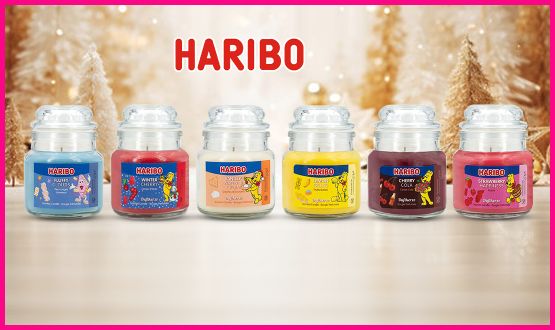 Set de 6 bougies parfum surprise (85g) Haribo