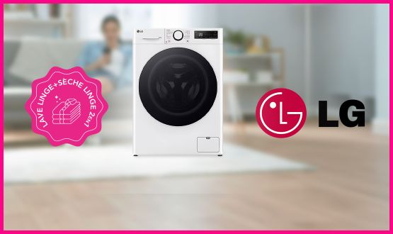 Lave-linge et sèche-linge 2en1 LG