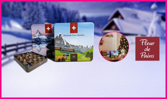 Boite de chocolat pralinés Fleur de Pains